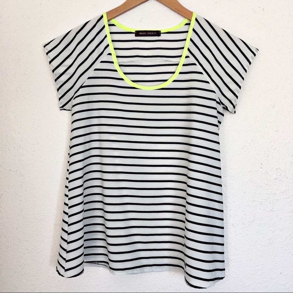 Haute Society Striped Top